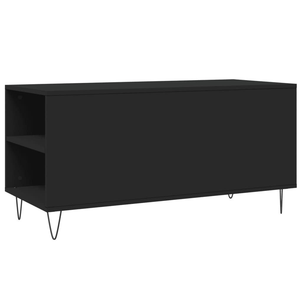 Coffee Table Black 102x44,5x50 cm Engineered Wood