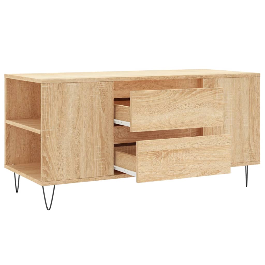 Coffee Table Sonoma Oak 102x44,5x50 cm Engineered Wood