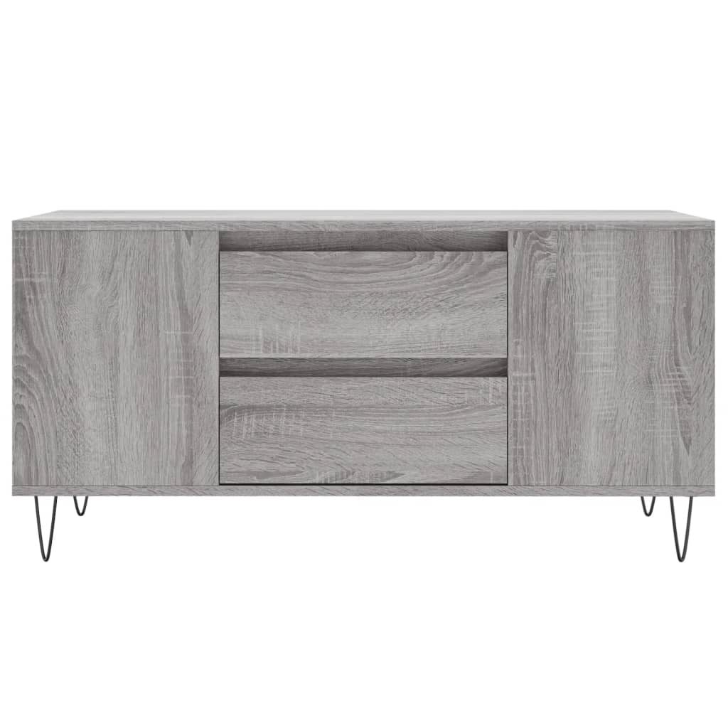 Coffee Table Grey Sonoma 102x44,5x50 cm Engineered Wood