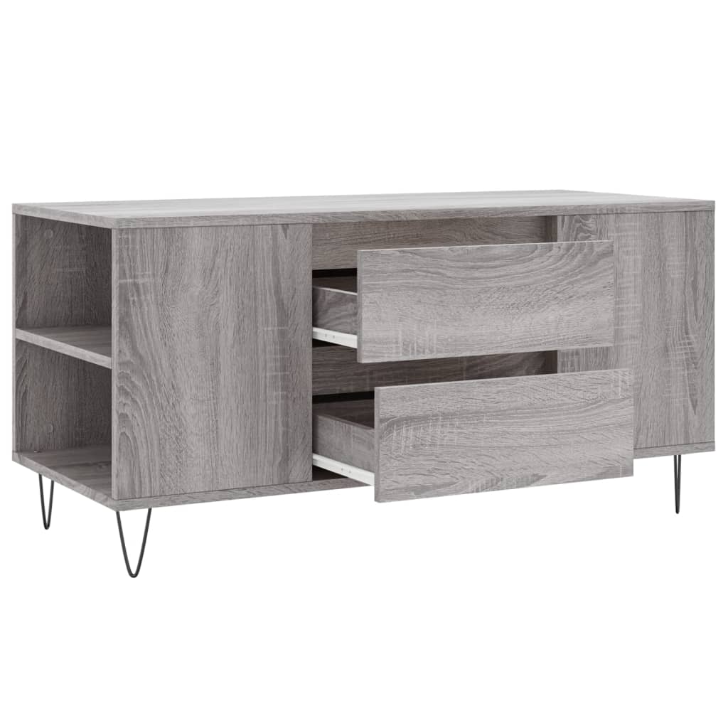 Coffee Table Grey Sonoma 102x44,5x50 cm Engineered Wood