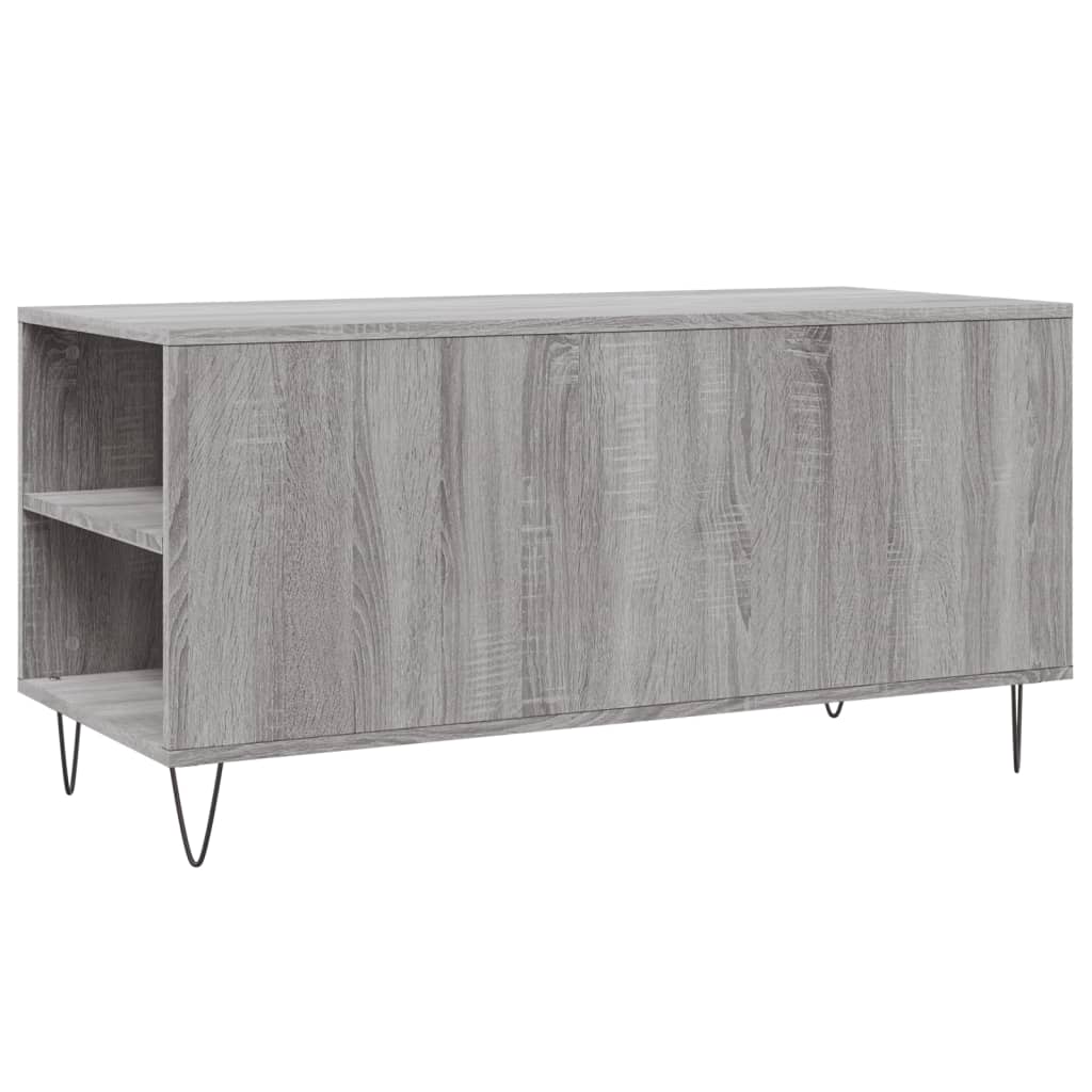 Coffee Table Grey Sonoma 102x44,5x50 cm Engineered Wood