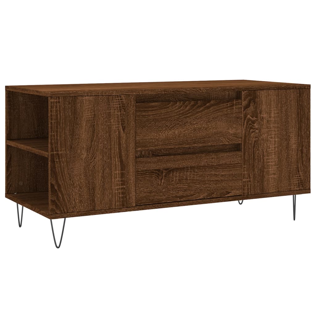 Coffee Table Brown Oak 102x44,5x50 cm Engineered Wood