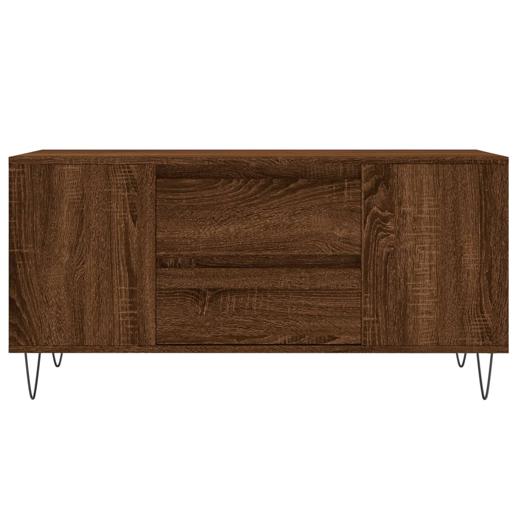 Coffee Table Brown Oak 102x44,5x50 cm Engineered Wood
