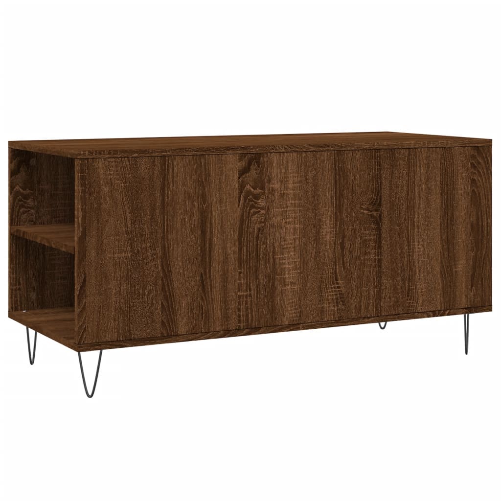 Coffee Table Brown Oak 102x44,5x50 cm Engineered Wood