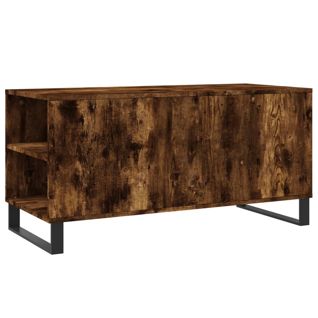 Coffee Table Smoked Oak 102x44,5x50 cm Engineered Wood