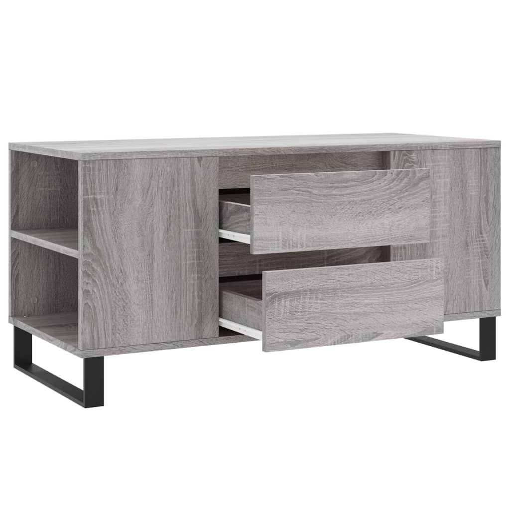 Coffee Table Grey Sonoma 102x44,5x50 cm Engineered Wood
