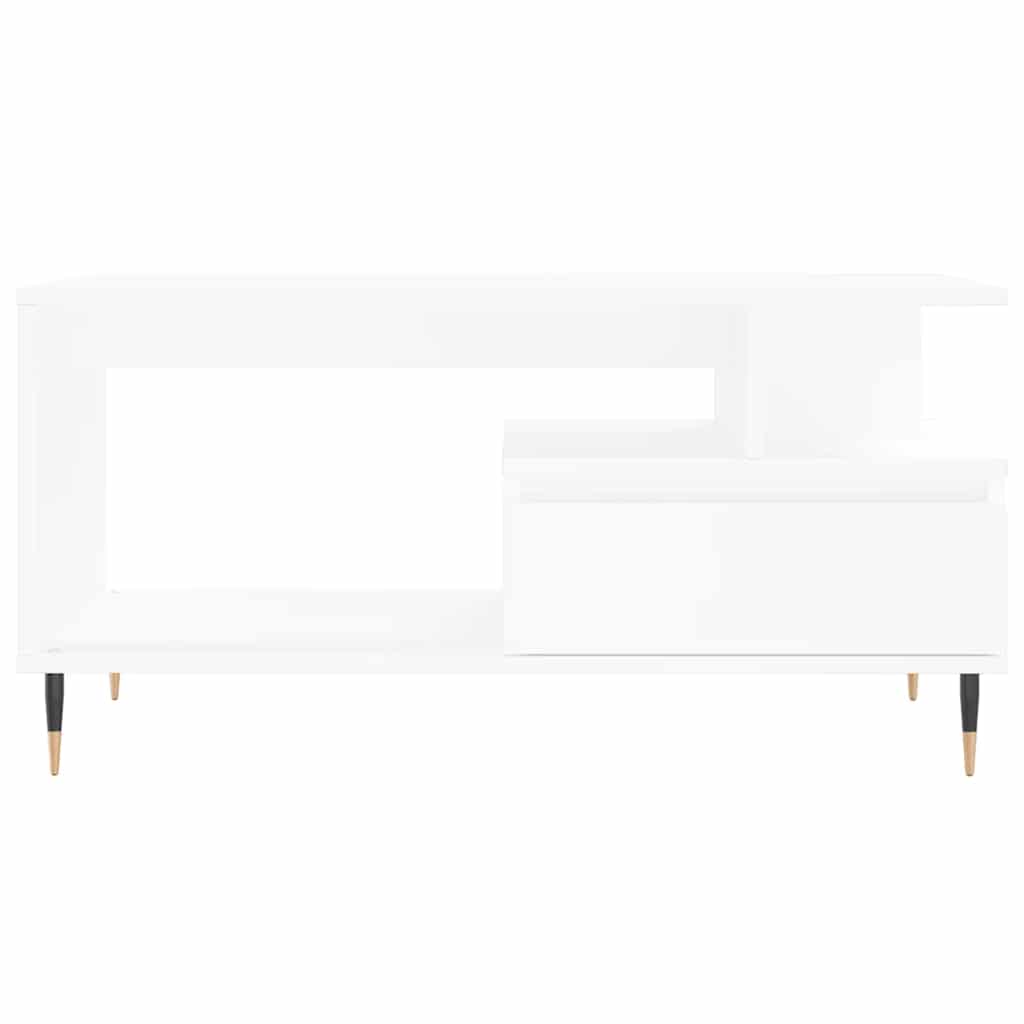 Coffee Table White 90x49x45 cm Engineered Wood