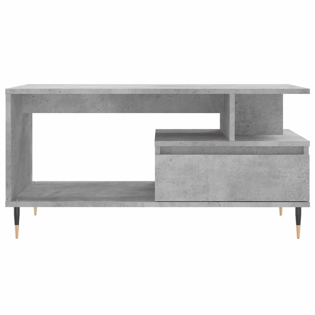 Coffee Table Concrete Grey 90x49x45 cm Engineered Wood