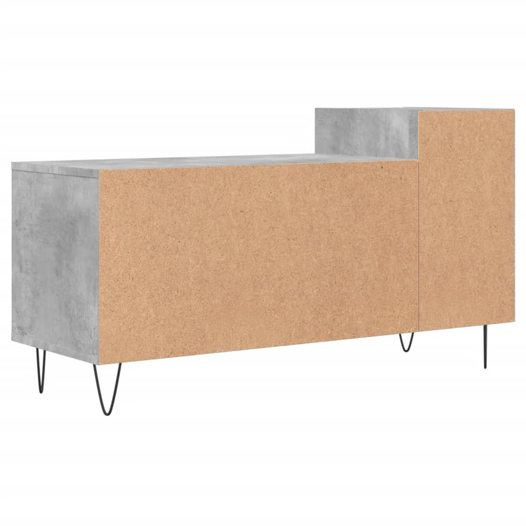 vidaXL TV Cabinet Concrete Grey 100x35x55 cm Engineered Wood