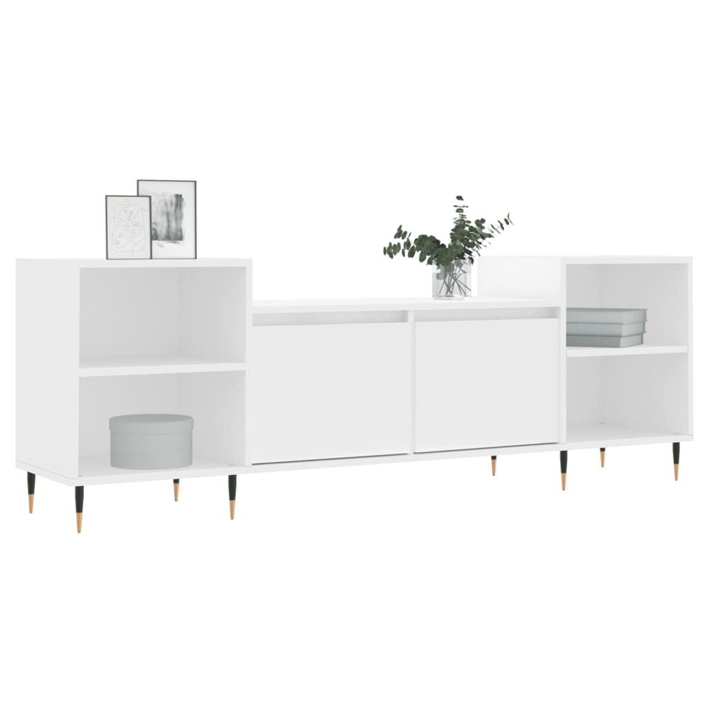 TV Cabinet White 160x35x55 cm Engineered Wood