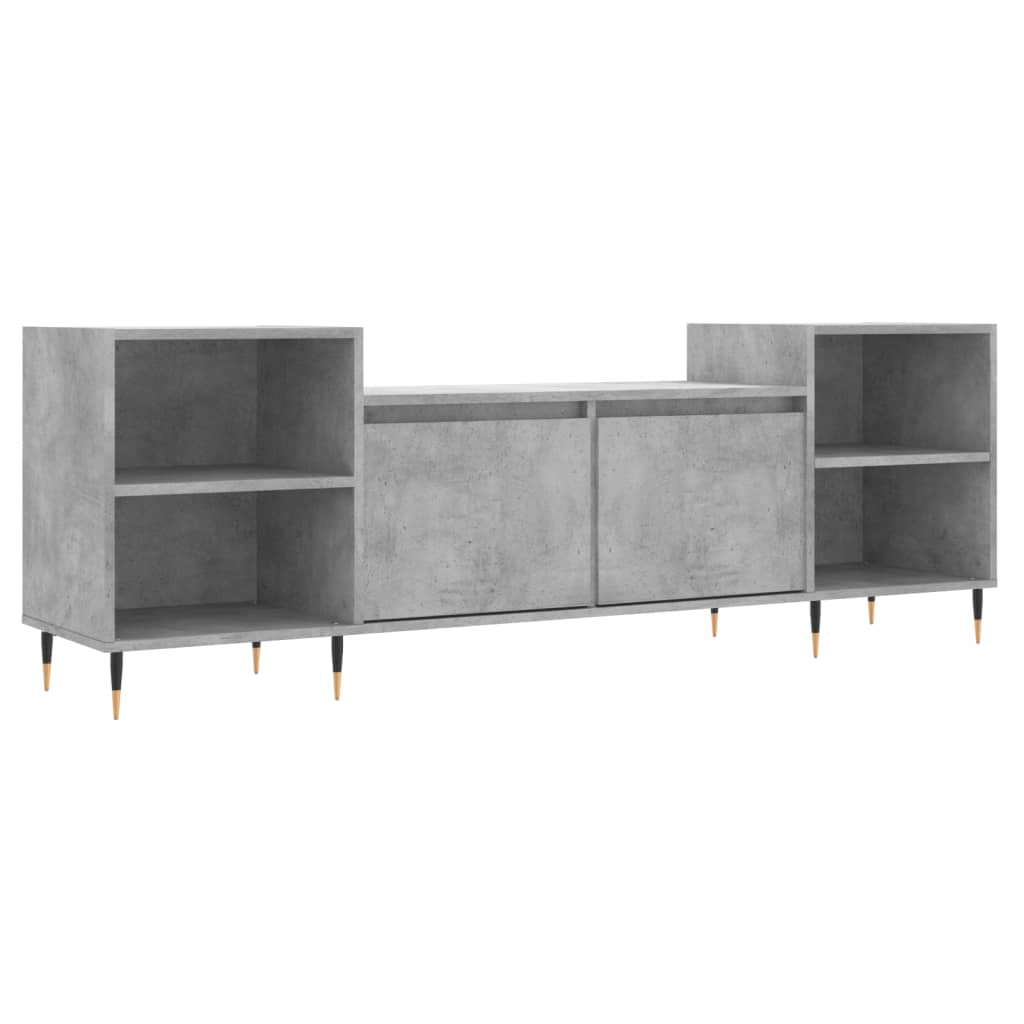 vidaXL TV Cabinet Concrete Grey 160x35x55 cm Engineered Wood