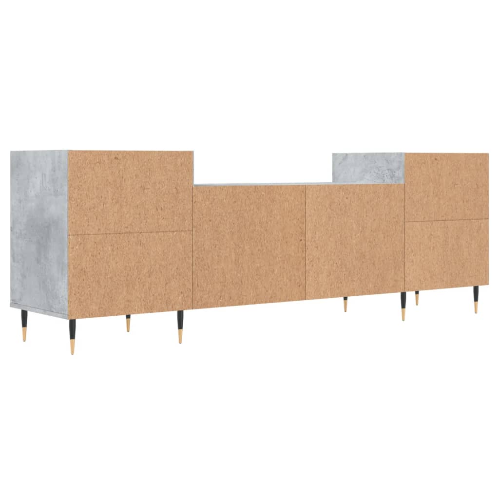 vidaXL TV Cabinet Concrete Grey 160x35x55 cm Engineered Wood