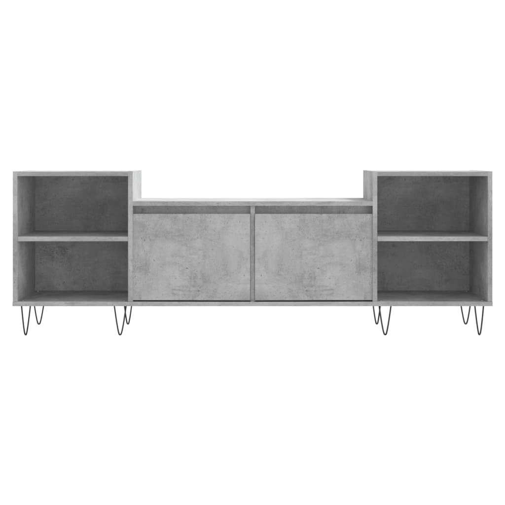 vidaXL TV Cabinet Concrete Grey 160x35x55 cm Engineered Wood