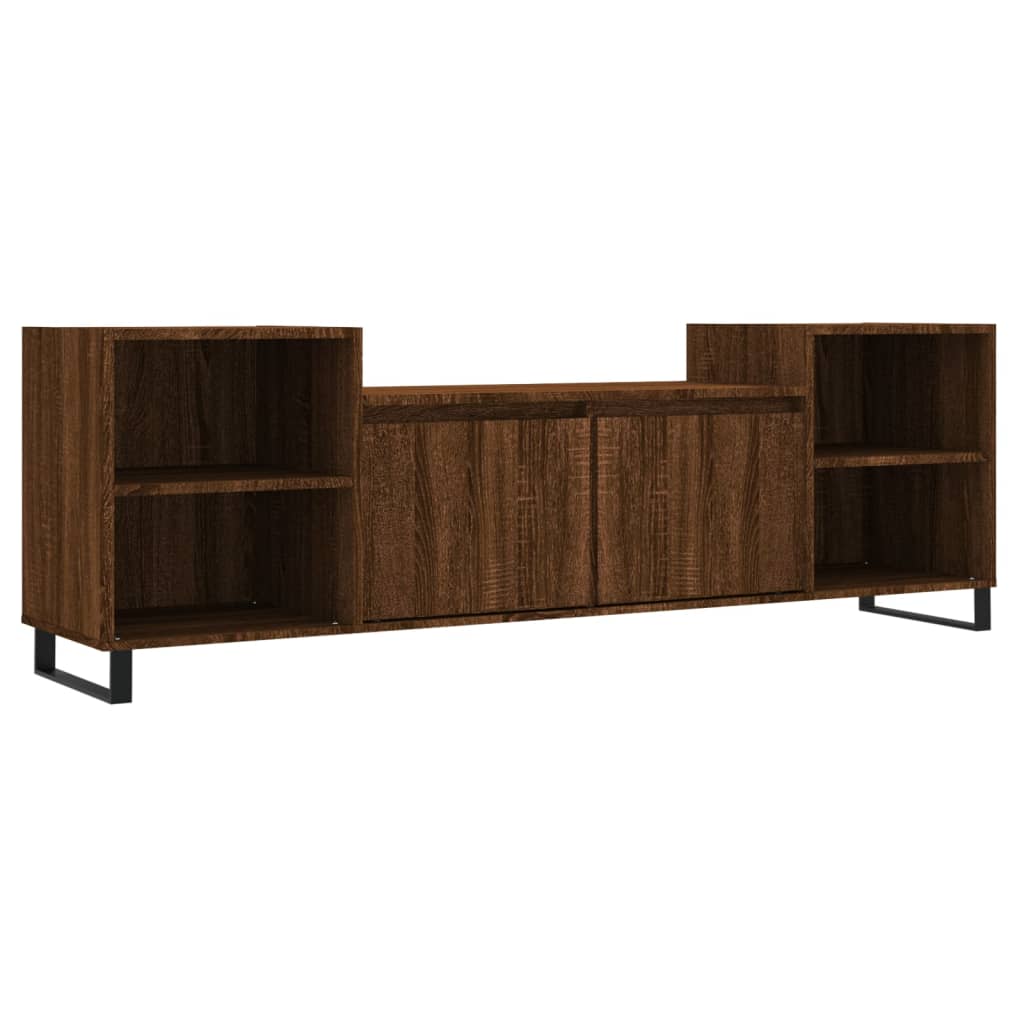 vidaXL TV Cabinet Brown Oak 160x35x55 cm Engineered Wood