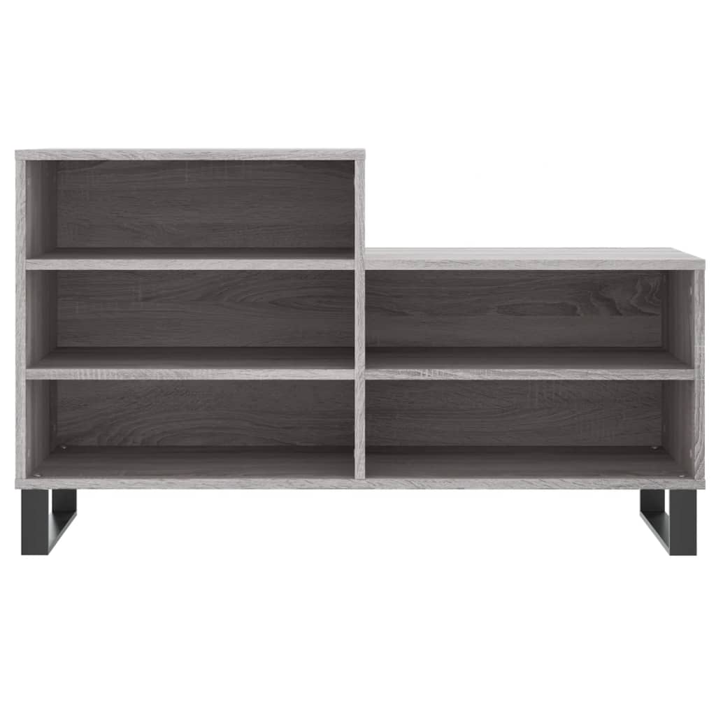Shoe Cabinet Grey Sonoma 102x36x60 cm Engineered Wood