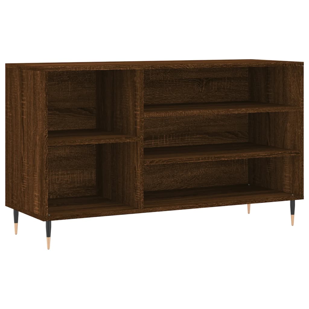 vidaXL Shoe Cabinet Brown Oak 102x36x60 cm Engineered Wood