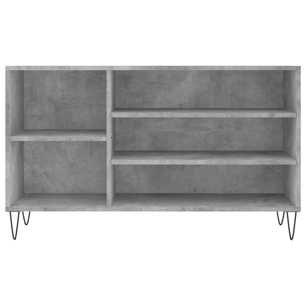 Shoe Cabinet Concrete Grey 102x36x60 cm Engineered Wood
