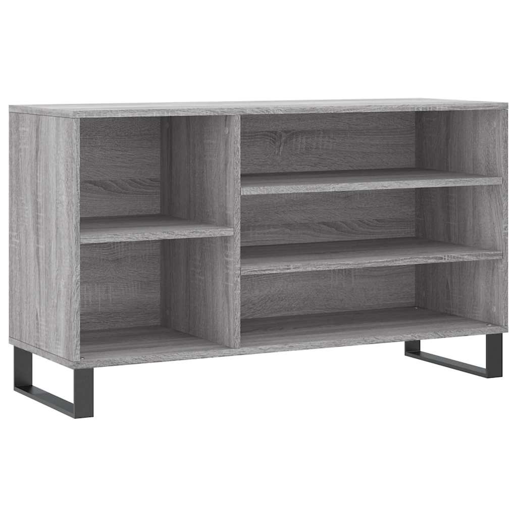Shoe Cabinet Grey Sonoma 102x36x60 cm Engineered Wood
