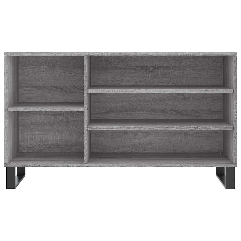 Shoe Cabinet Grey Sonoma 102x36x60 cm Engineered Wood