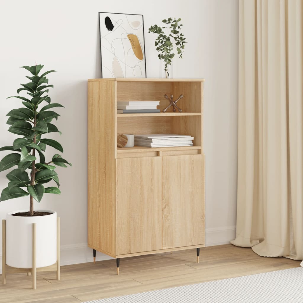 Highboard Sonoma Oak 60x36x110 cm Engineered Wood