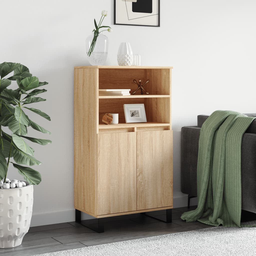 Highboard Sonoma Oak 60x36x110 cm Engineered Wood