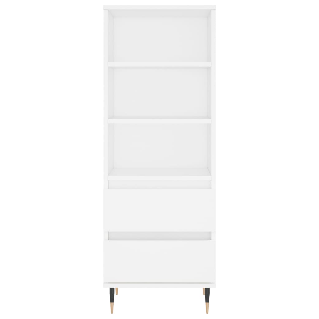Highboard White 40x36x110 cm Engineered Wood