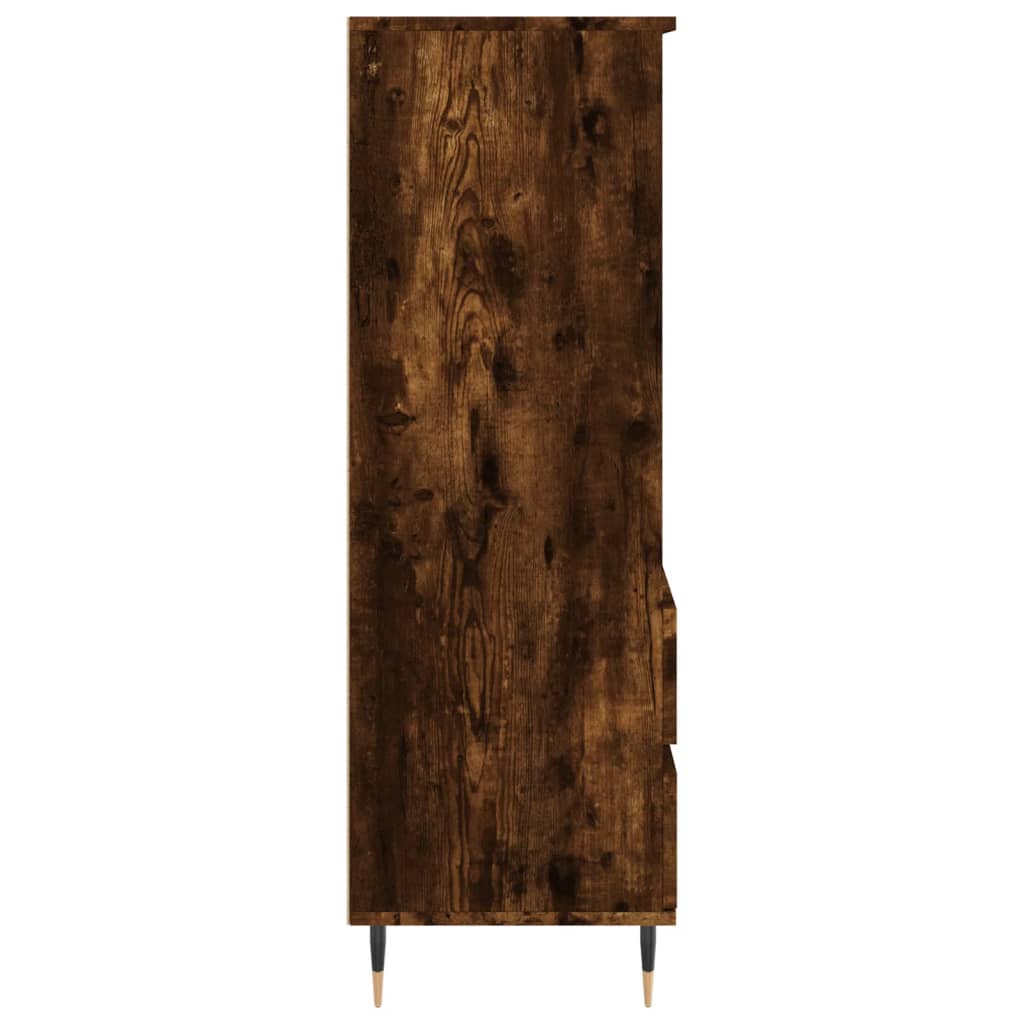 Highboard Smoked Oak 40x36x110 cm Engineered Wood