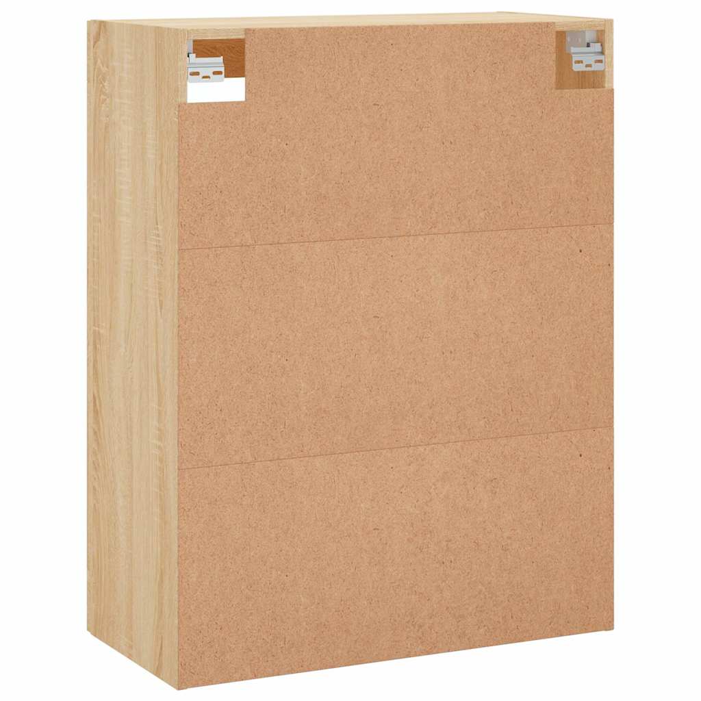 Wall Mounted Cabinet Sonoma Oak 69.5x34x90 cm Engineered Wood