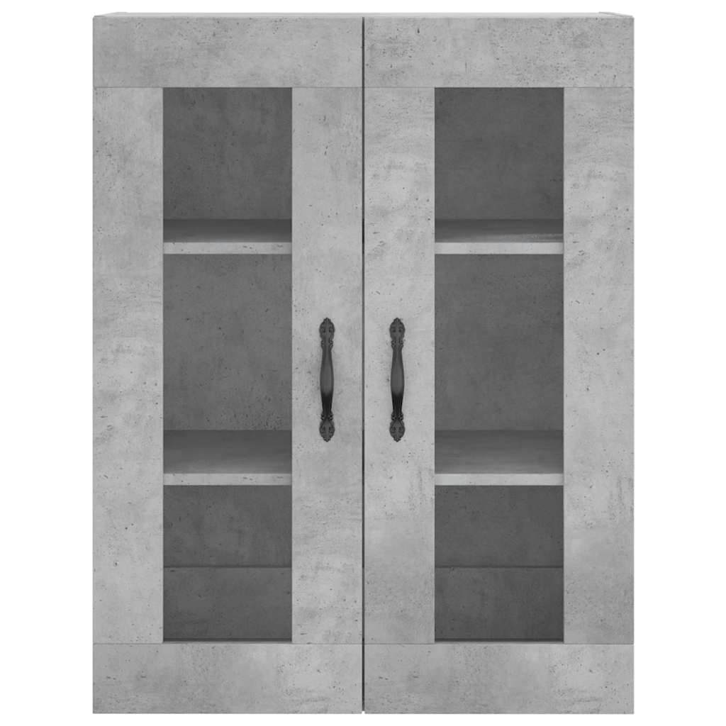 Wall Mounted Cabinet Concrete Grey 69.5x34x90 cm Engineered Wood