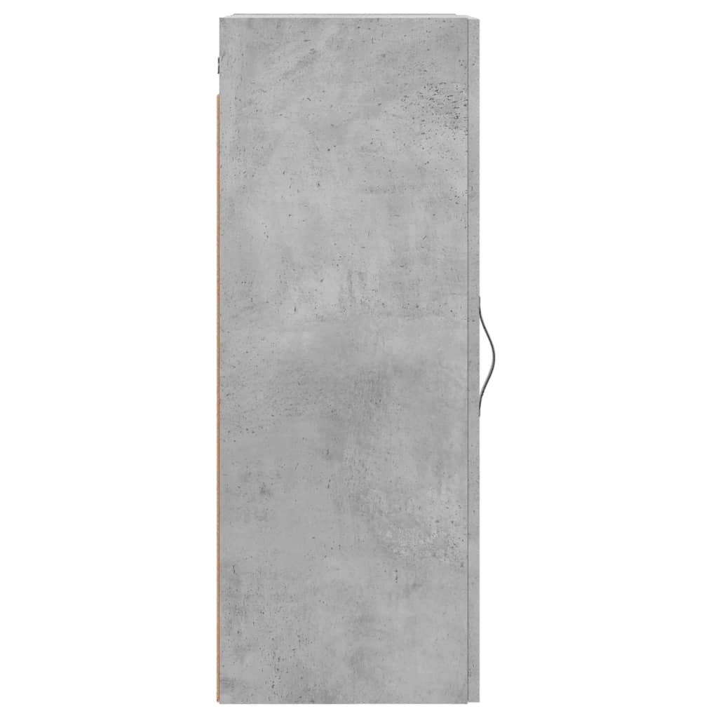 vidaXL Wall Mounted Cabinet Concrete Grey 34.5x34x90 cm Engineered Wood