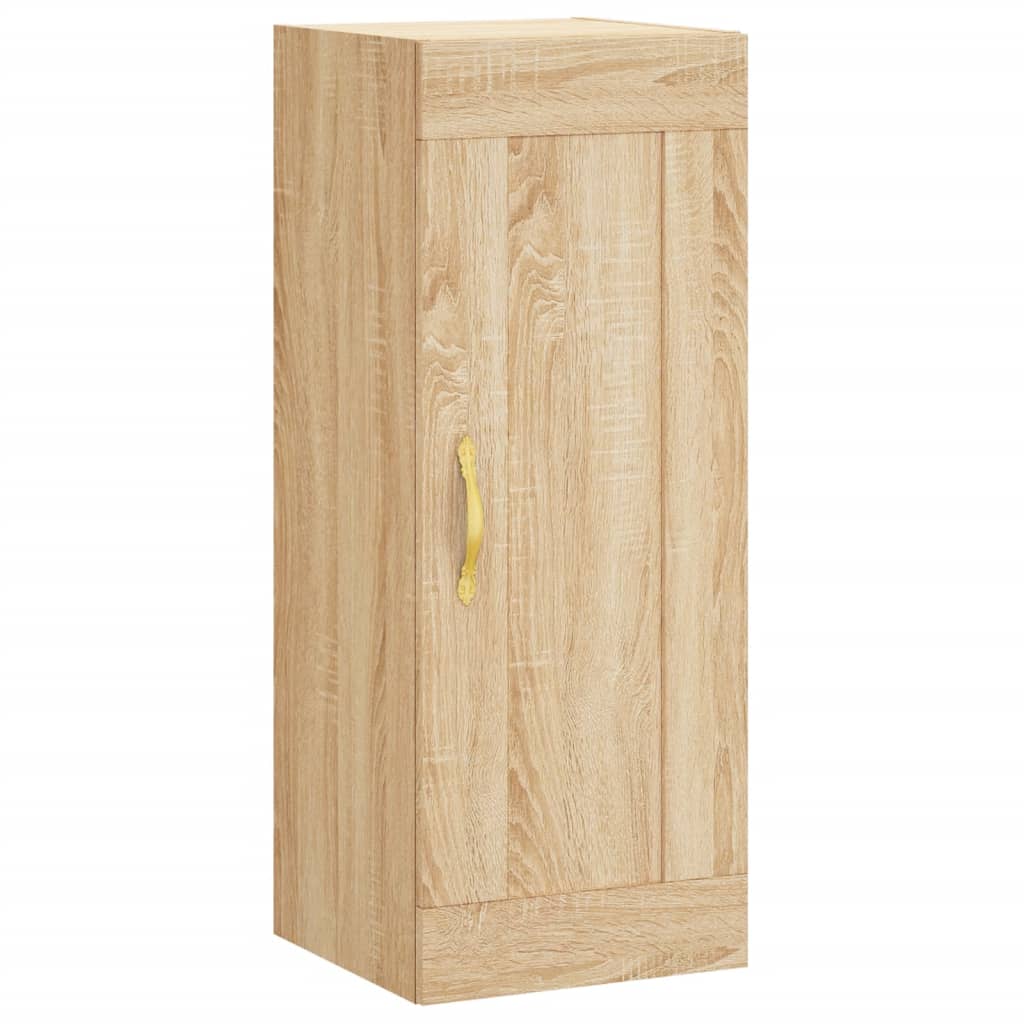 Wall Mounted Cabinet Sonoma Oak 34.5x34x90 cm Engineered Wood
