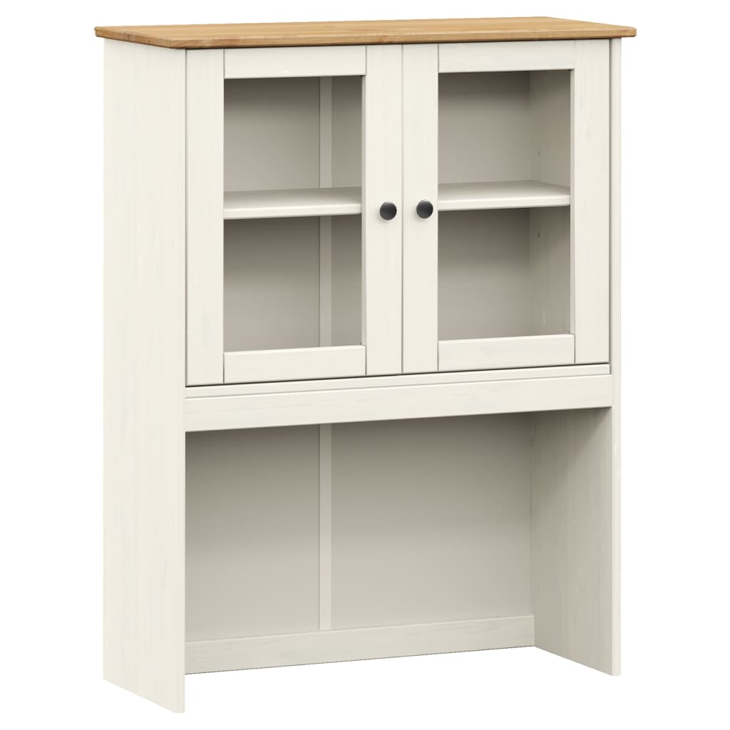 Highboard VIGO White 80x40x176 cm Solid Wood Pine