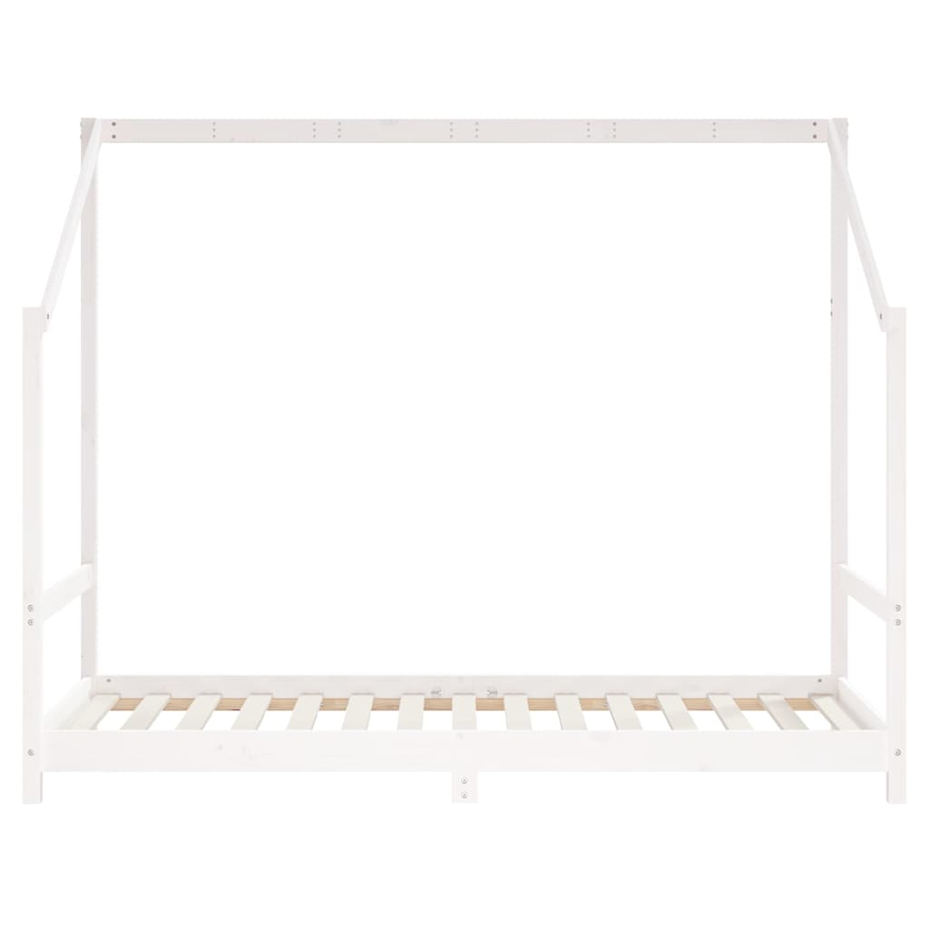 Kids Bed Frame White 90x190 cm Solid Wood Pine