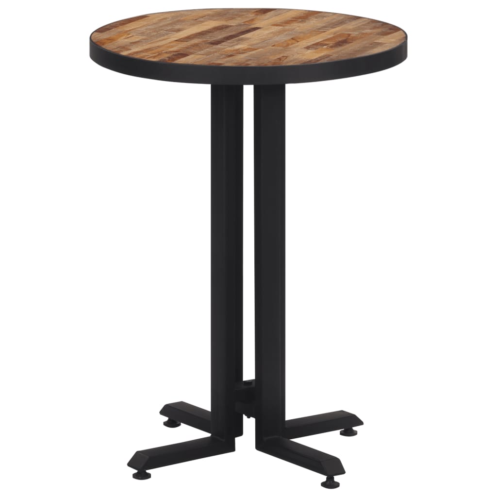 vidaXL Bistro Table Round Ø55x76 cm Solid Reclaimed Teak