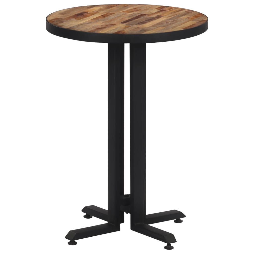 vidaXL Bistro Table Round Ø55x76 cm Solid Reclaimed Teak