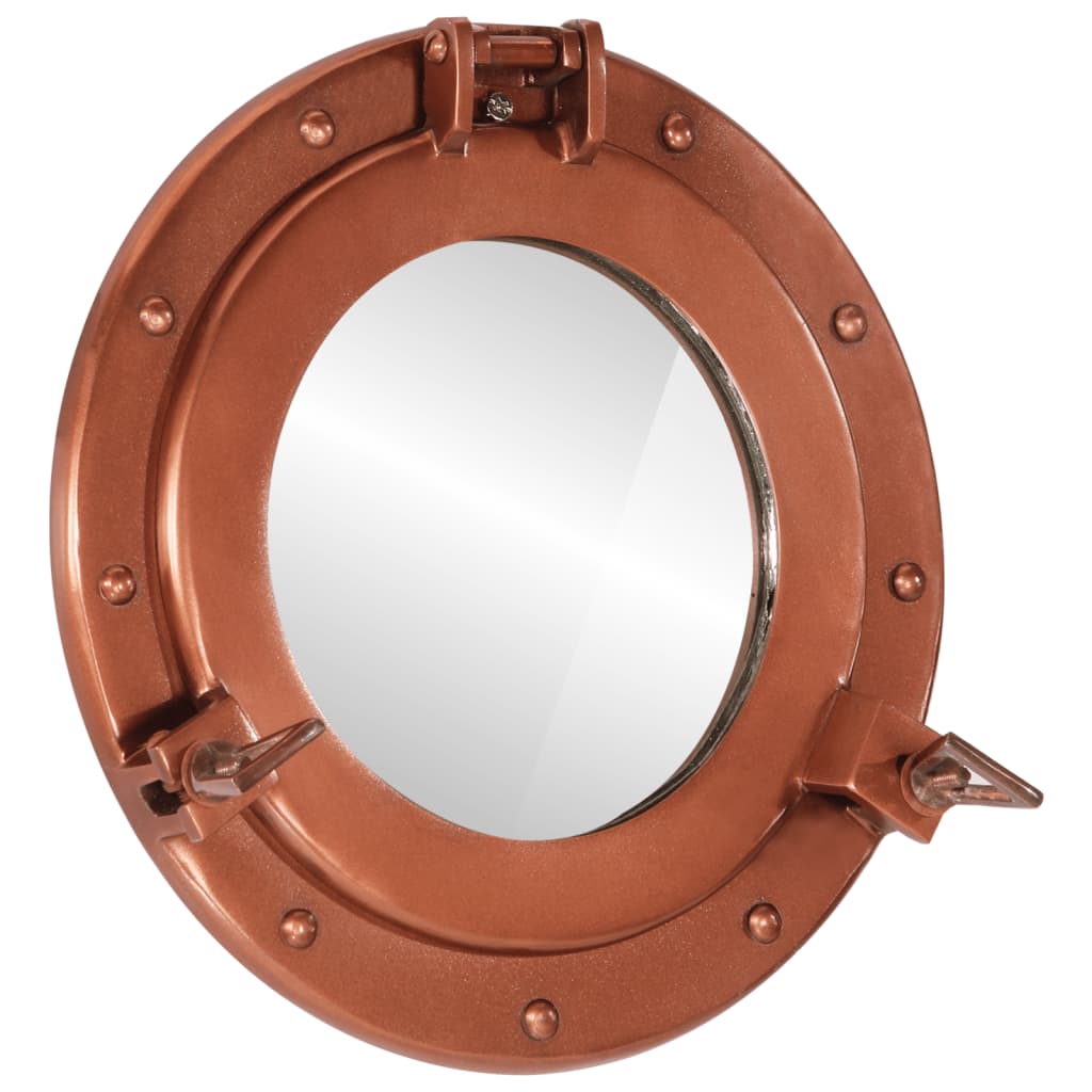 vidaXL Porthole Mirror Wall Hanging Ø30 cm Aluminium and Glass