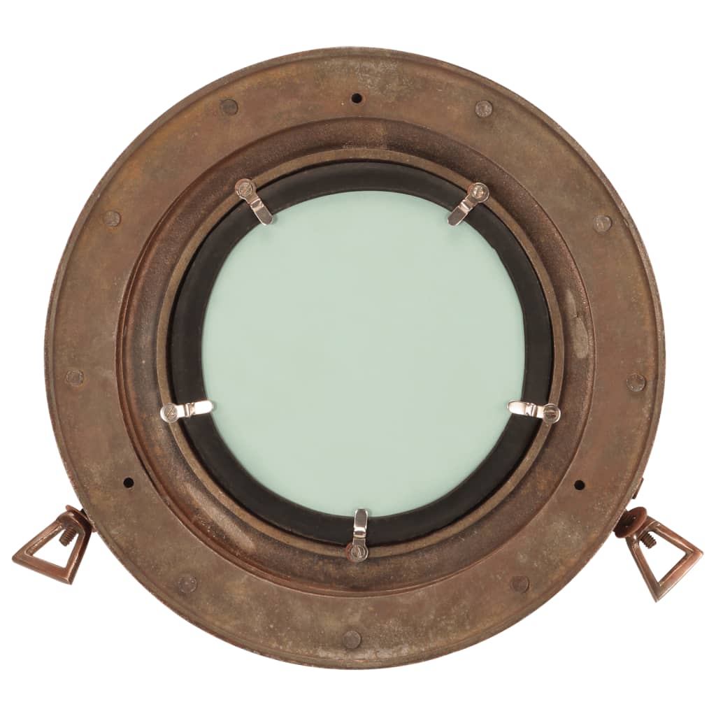 vidaXL Porthole Mirror Wall Hanging Ø30 cm Aluminium and Glass