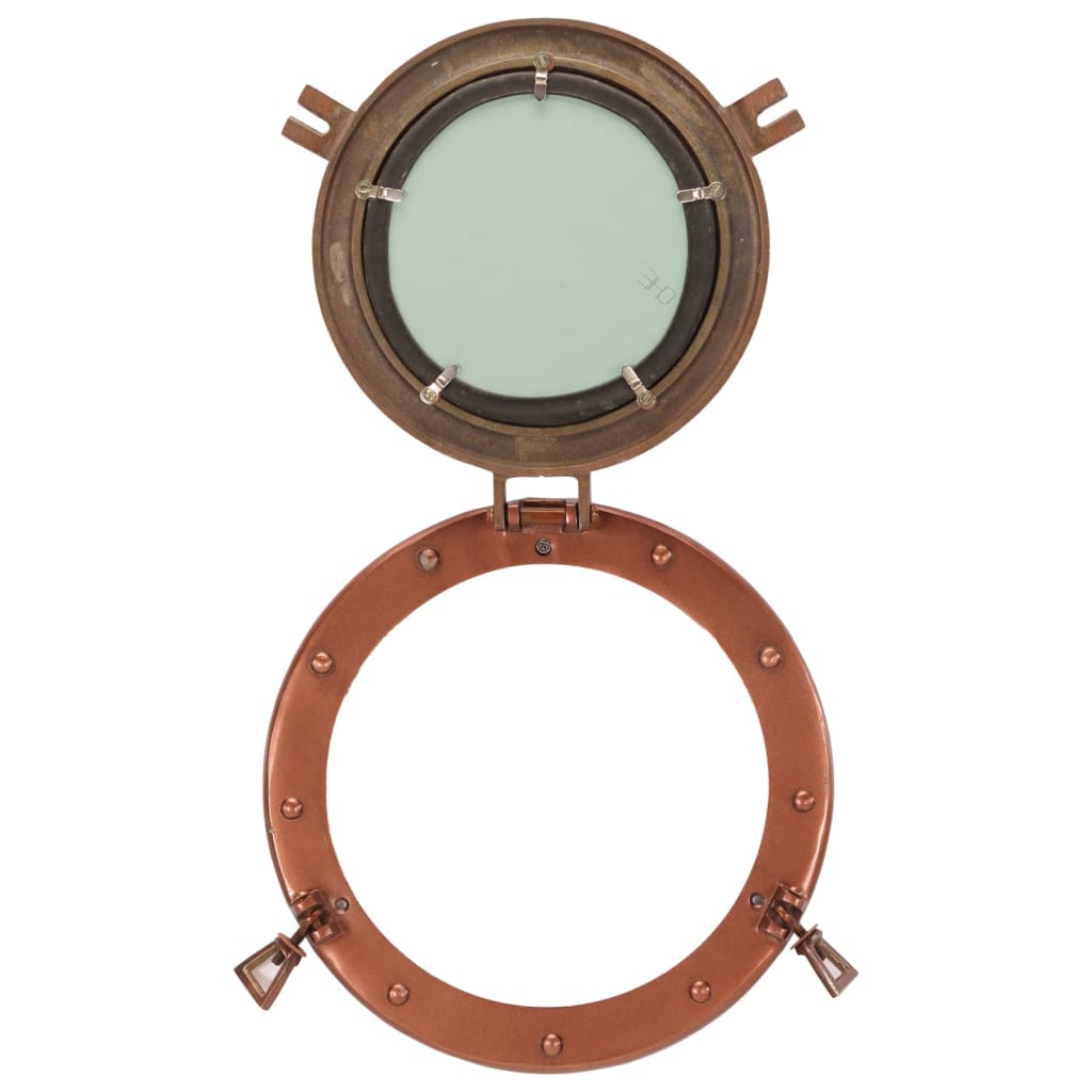 vidaXL Porthole Mirror Wall Hanging Ø30 cm Aluminium and Glass