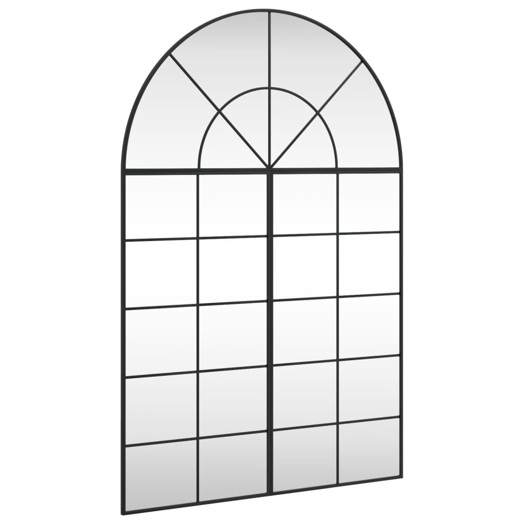 Wall Mirror | Black | Glass, Iron | 150 x 100 cm | Minimalistic