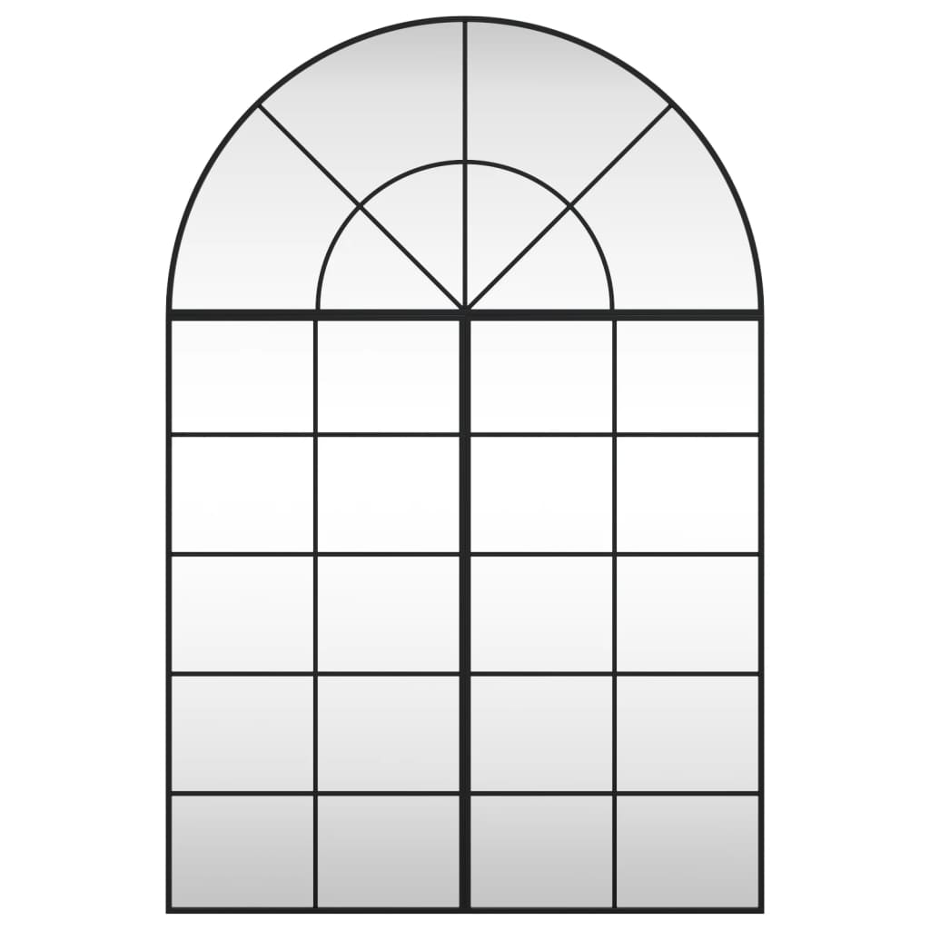 Wall Mirror | Black | Glass, Iron | 150 x 100 cm | Minimalistic