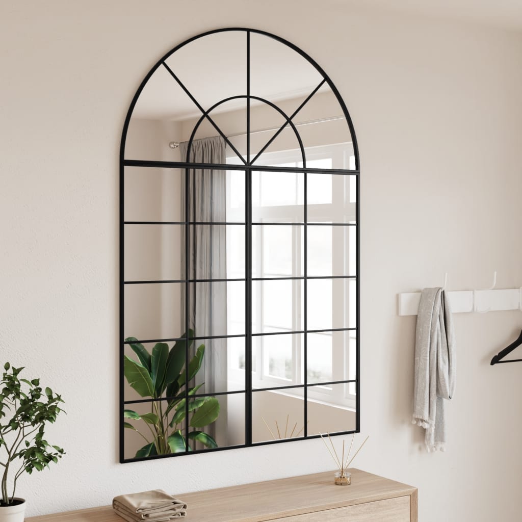 Wall Mirror | Black | Glass, Iron | 150 x 100 cm | Minimalistic