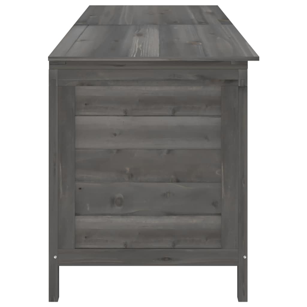 Garden Storage Box Anthracite 198,5x50x56,5 cm Solid Wood Fir