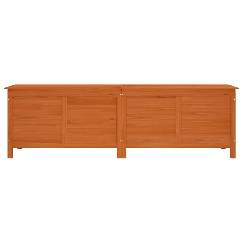 Garden Storage Box Brown 198,5x50x56,5 cm Solid Wood Fir