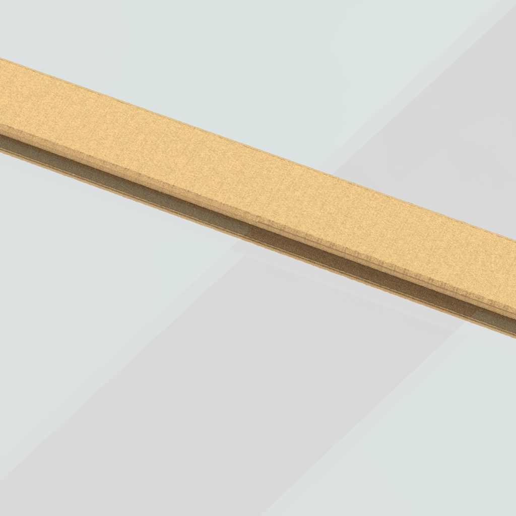 Sliding Door Gold 102.5x205 cm Clear ESG Glass and Aluminium