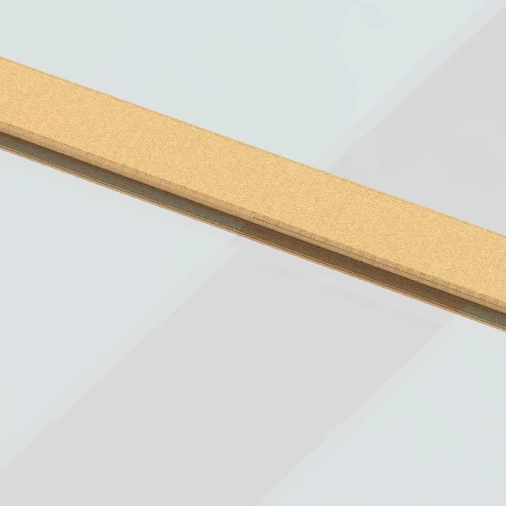 Sliding Door Gold 90x205 cm Clear ESG Glass and Aluminium