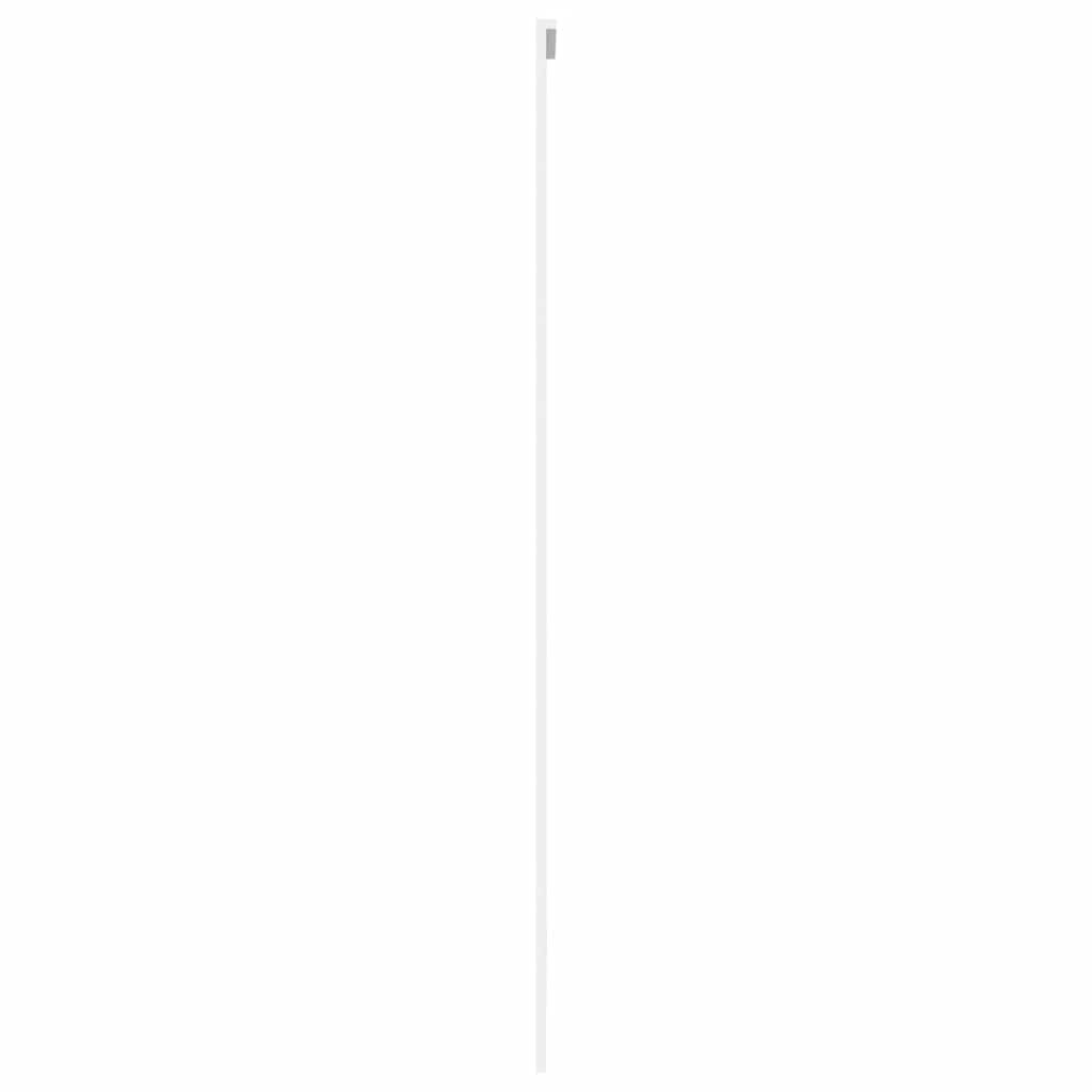 Sliding Door White 102.5x205 cm Tempered Glass and Aluminium