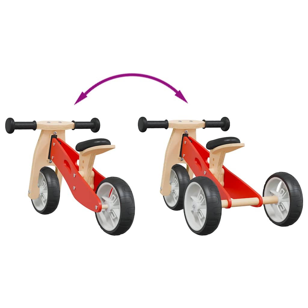 vidaXL Balance Bike for Children 2-in-1 Red