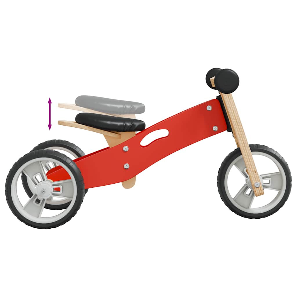 vidaXL Balance Bike for Children 2-in-1 Red