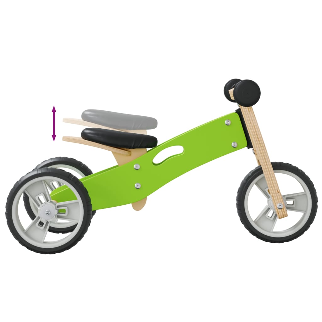 vidaXL Balance Bike for Children 2-in-1 Green