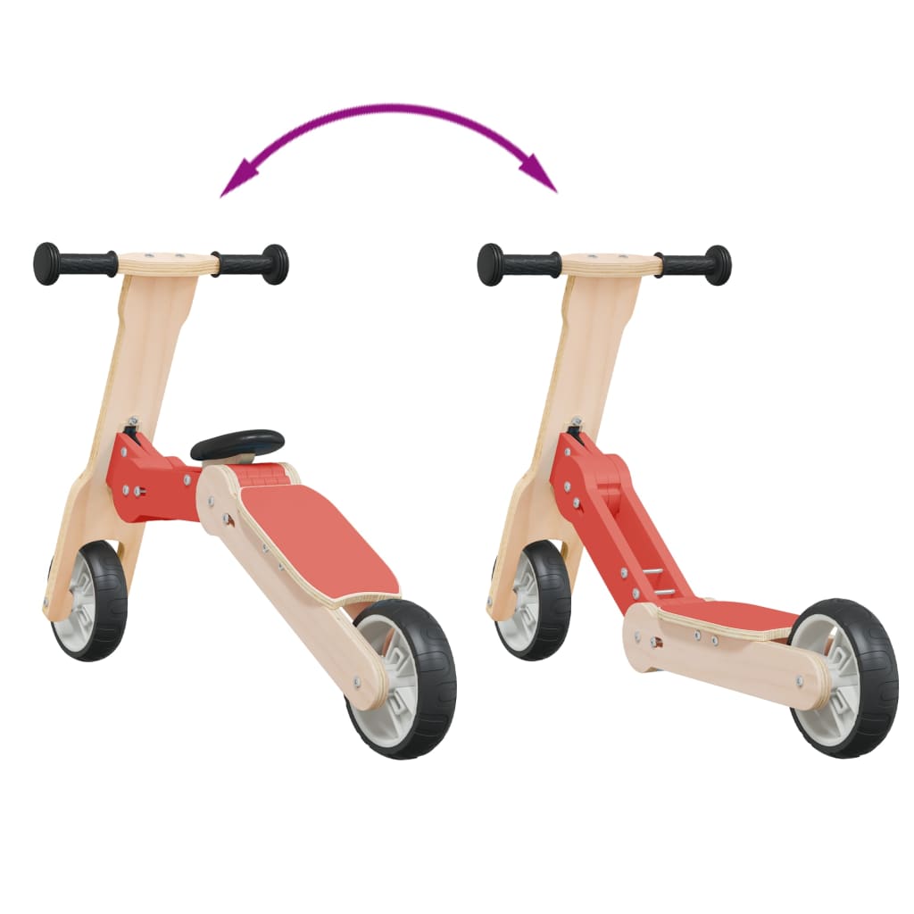 vidaXL Kids Scooter 2-in-1 Red